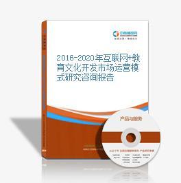 2016-2021年中國(guó)互聯(lián)網(wǎng)+教育文化開(kāi)發(fā)市場(chǎng)運(yùn)營(yíng)模式深度研究報(bào)告 聚焦教育咨詢服務(wù)